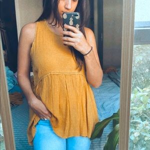 Mustard blouse